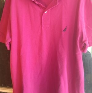 Nautica Hot Pink Polo Shirt